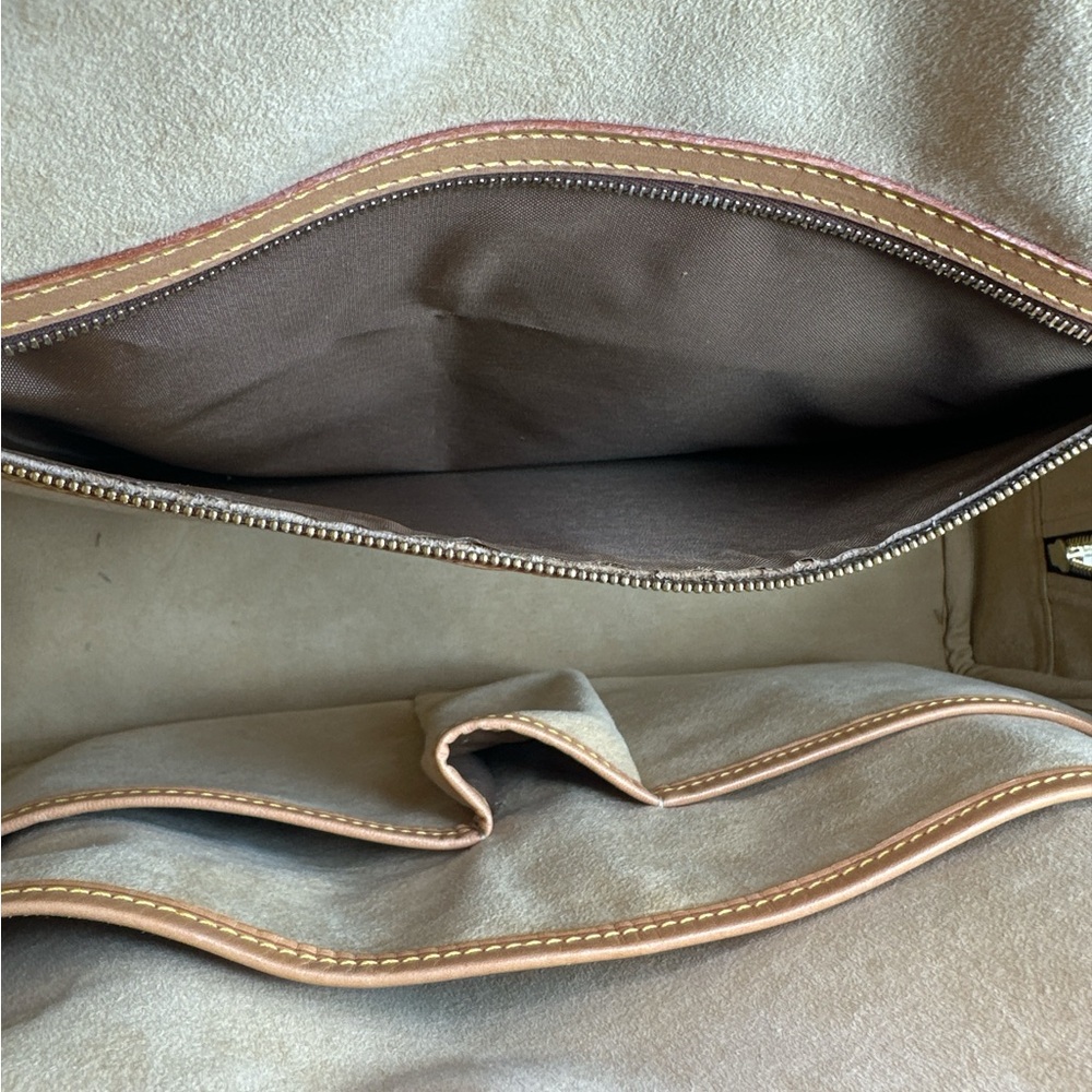 Louis Vuitton Brown and Tan Monogram Tote - Picture 10 of 13